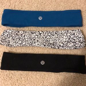 Three lulu lemon headbands!!